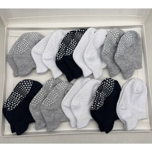 Goldbug Tiny Treads Socks - Socks with Grips for Baby 10 pairs 3-Colors *READ...